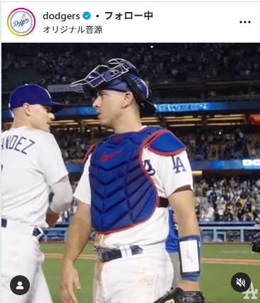ドジャース公式インスタグラムから