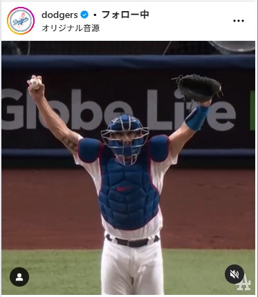 ドジャース公式インスタグラムから