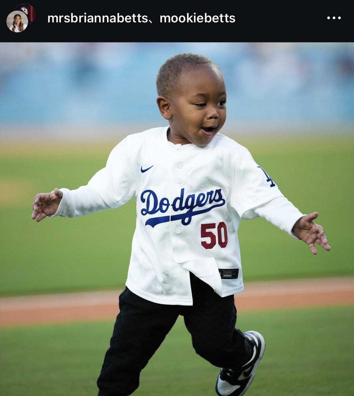 ベッツの妻ブリアンナ夫人のインスタグラムから