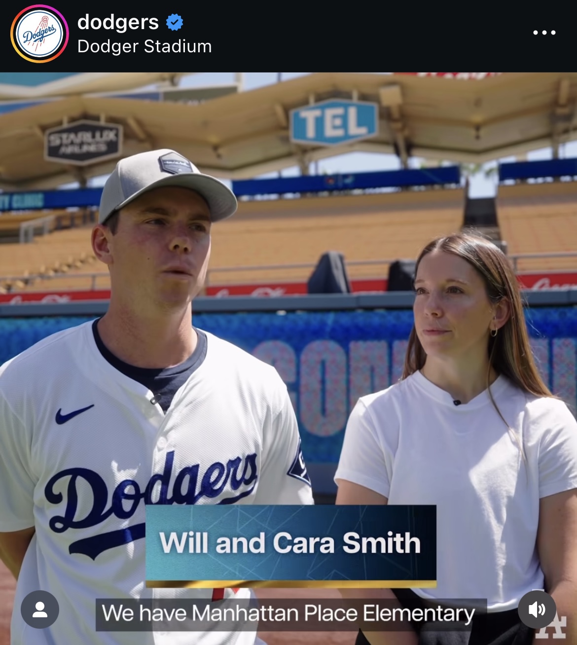ドジャース公式インスタグラムから