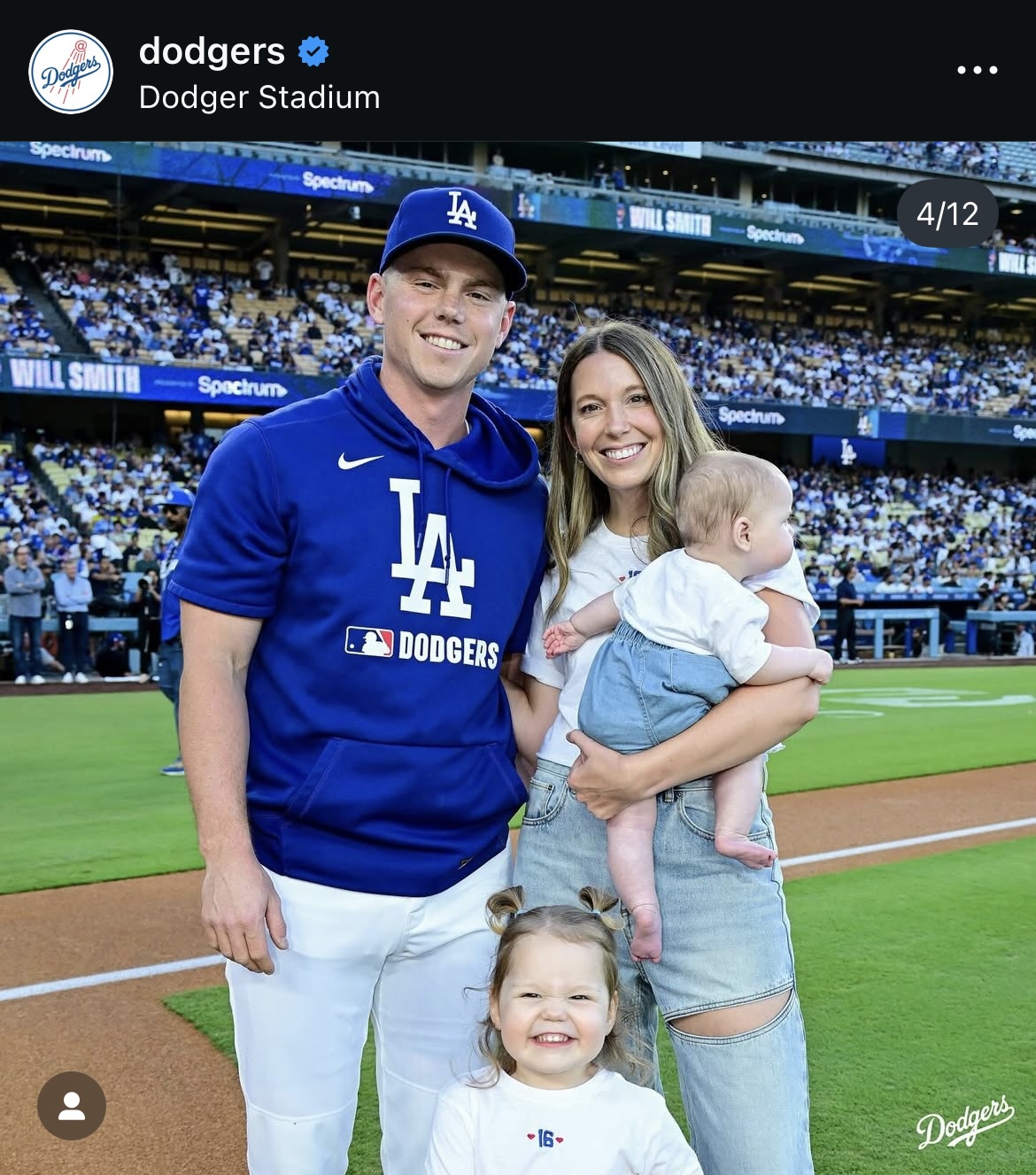 ドジャース公式インスタグラムから