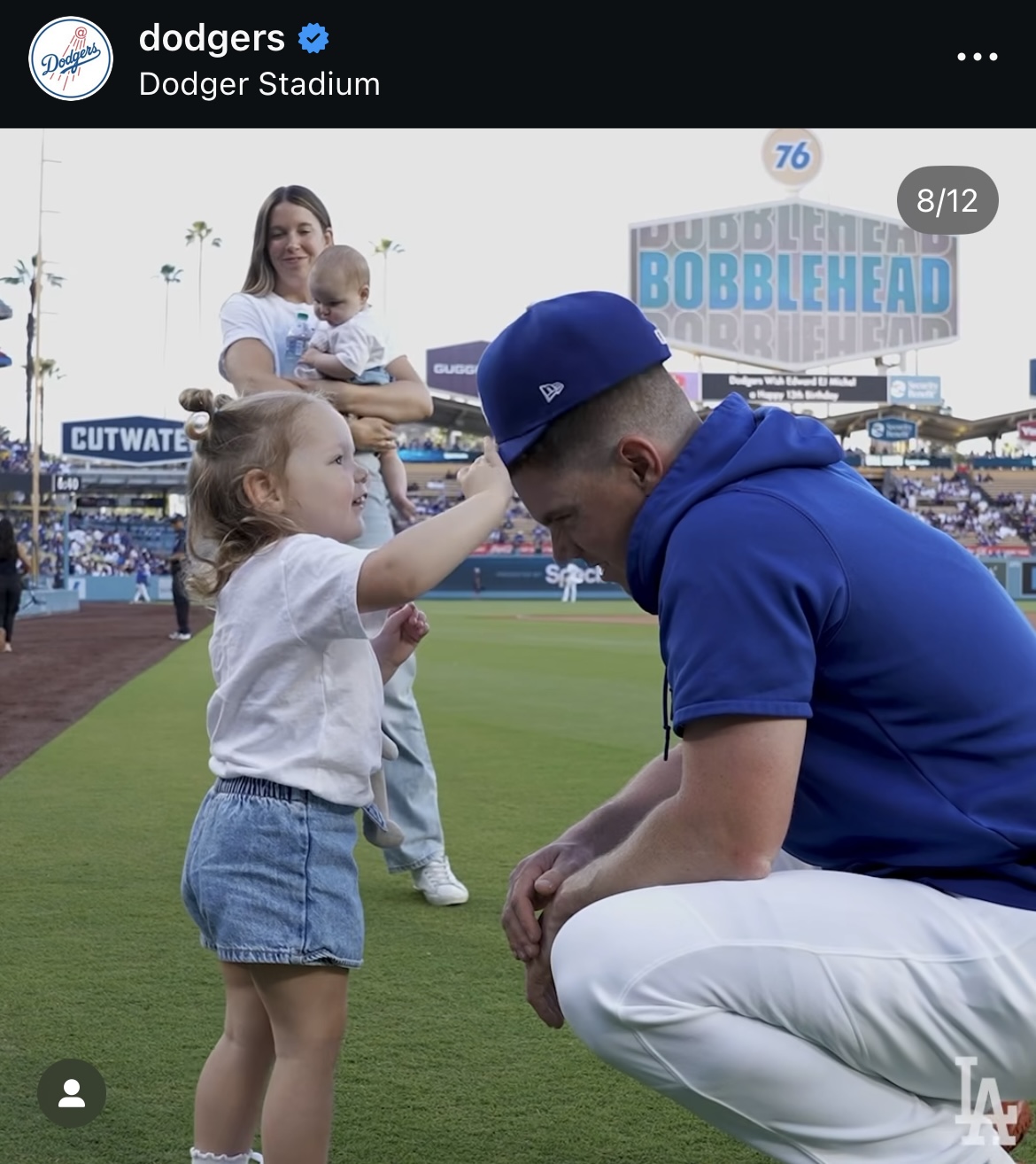 ドジャース公式インスタグラムから