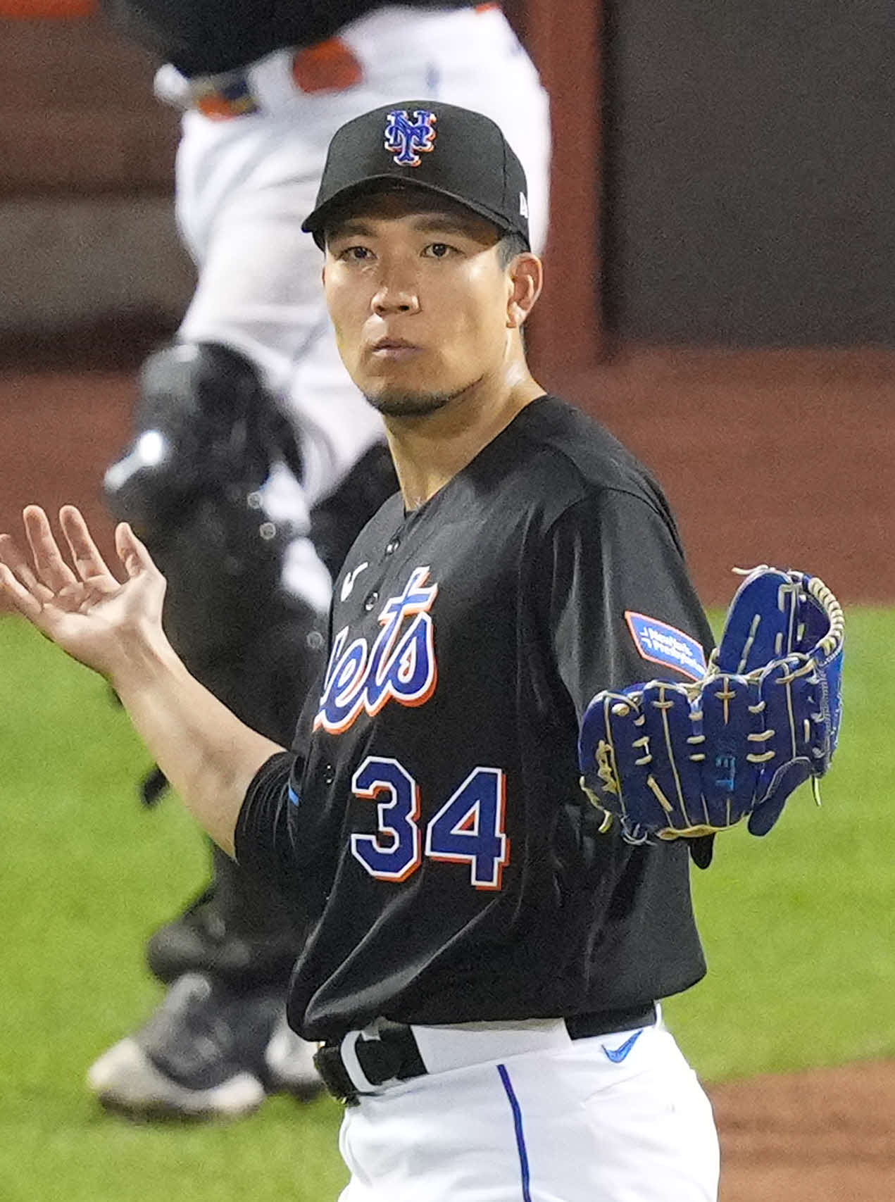 ドジャースとの３連戦で３戦目に登板予定のメッツ千賀滉大＝23年8月
