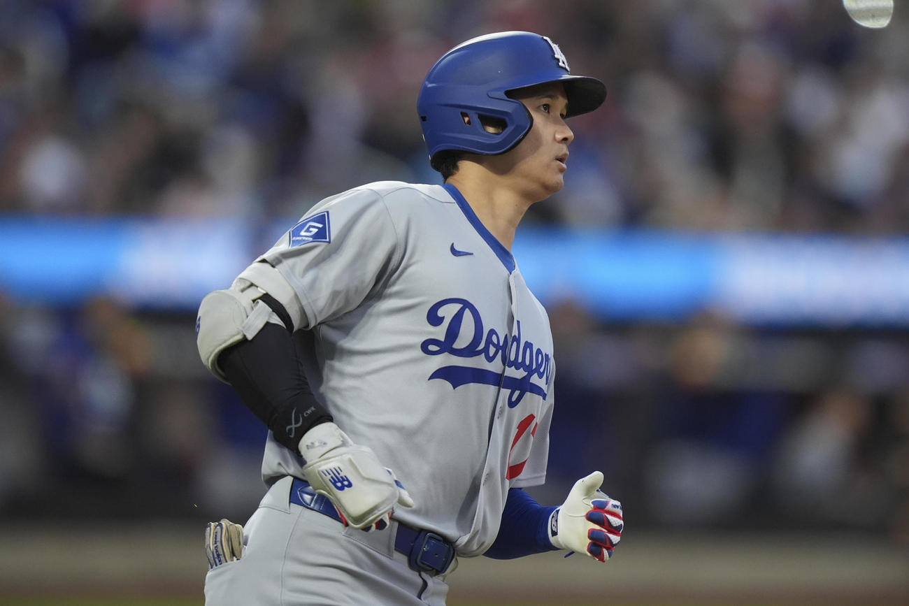 3回、中飛に終わったドジャース大谷翔平（AP）