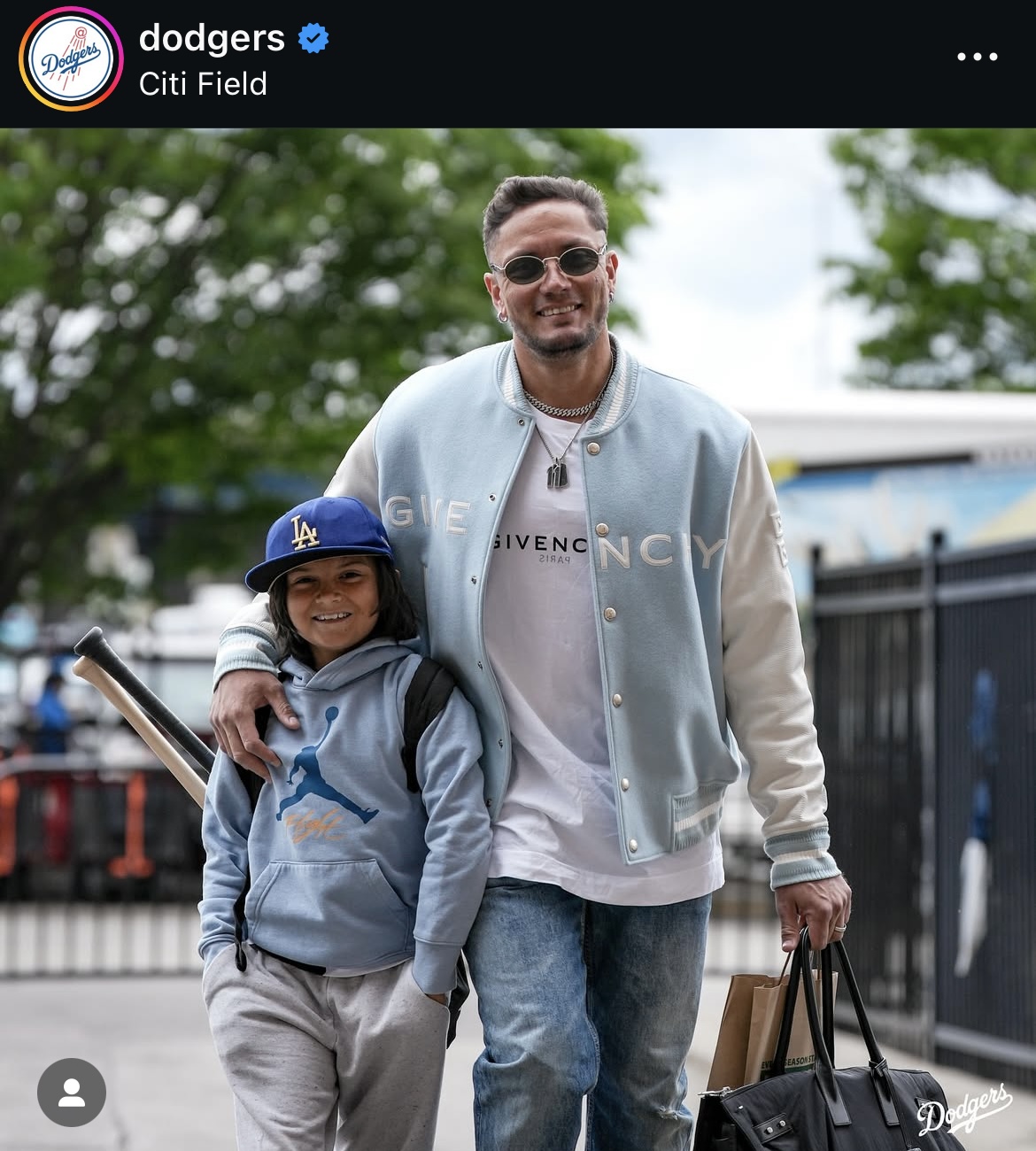 ドジャース公式インスタグラムから