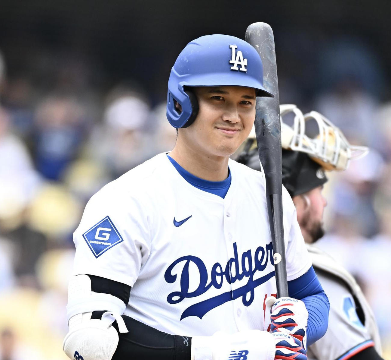 笑顔のドジャース大谷翔平（2025年撮影）
