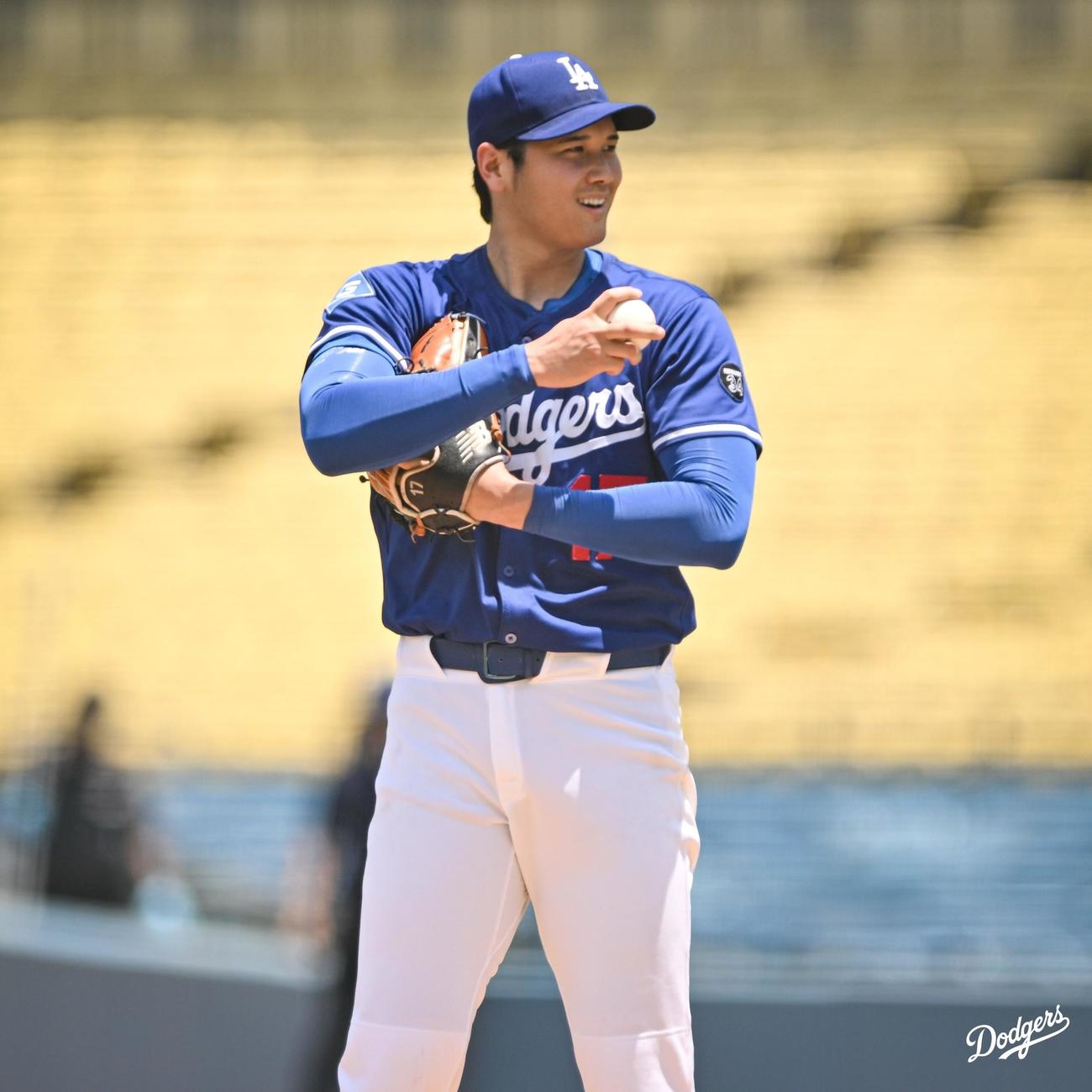 ドジャースの公式Xから