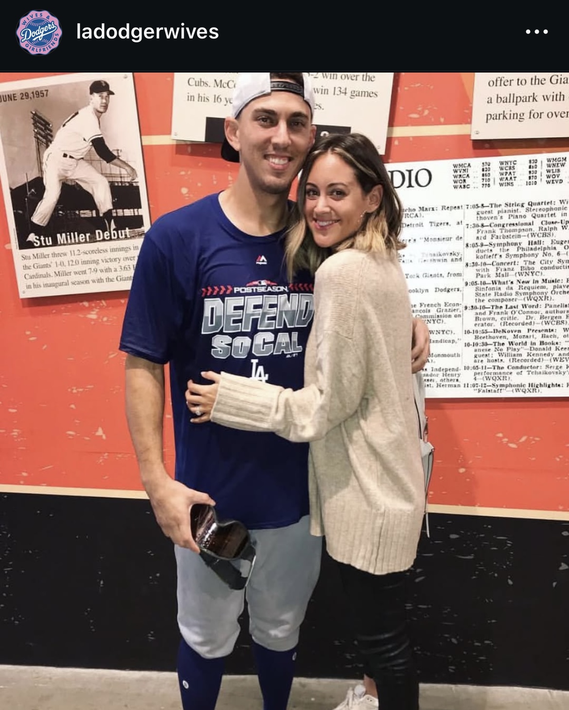 ドジャース夫人会のインスタグラムから