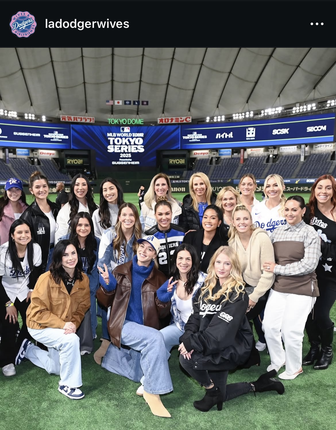 ドジャース夫人会のインスタグラムから