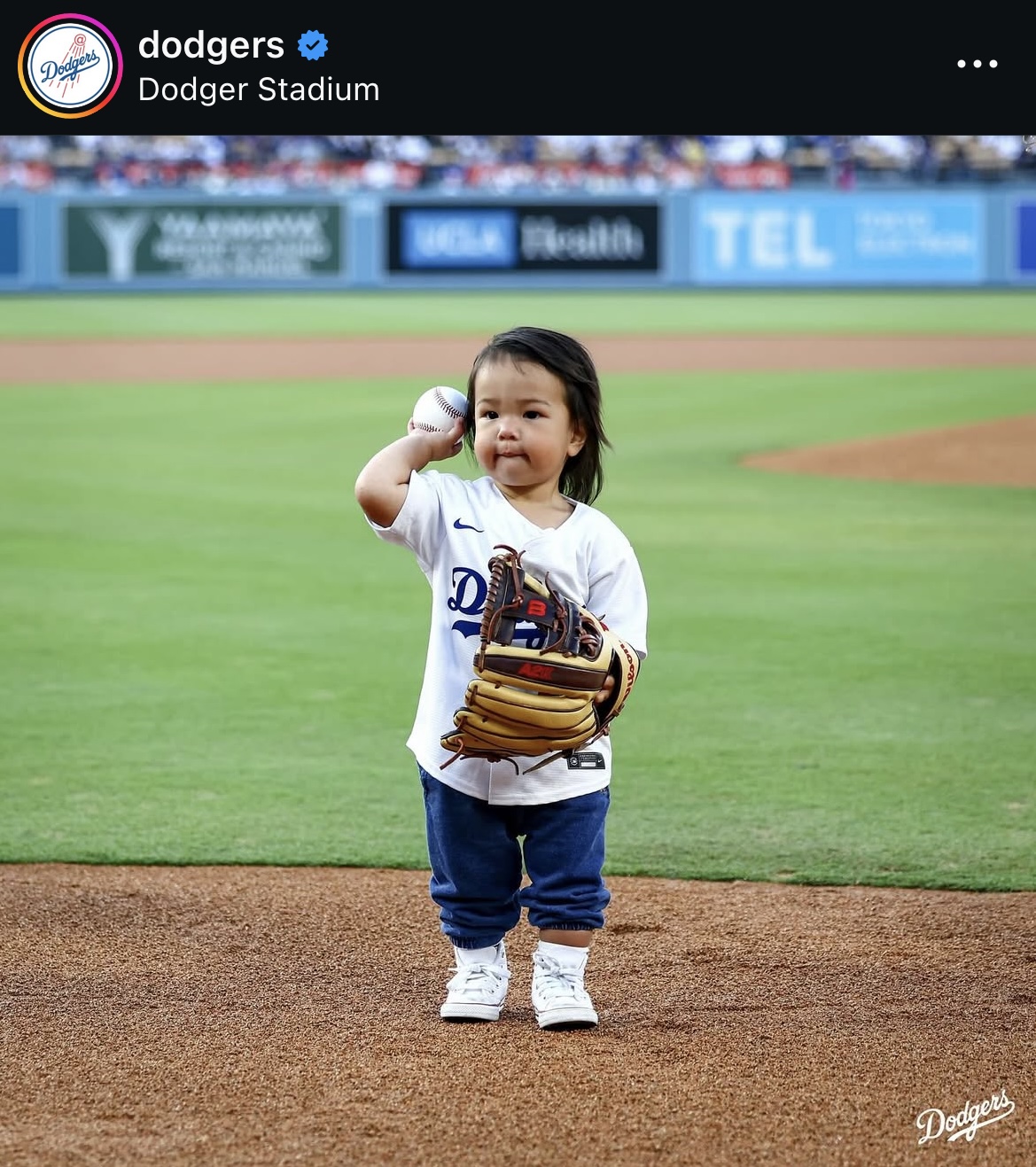 ドジャース公式インスタグラムから