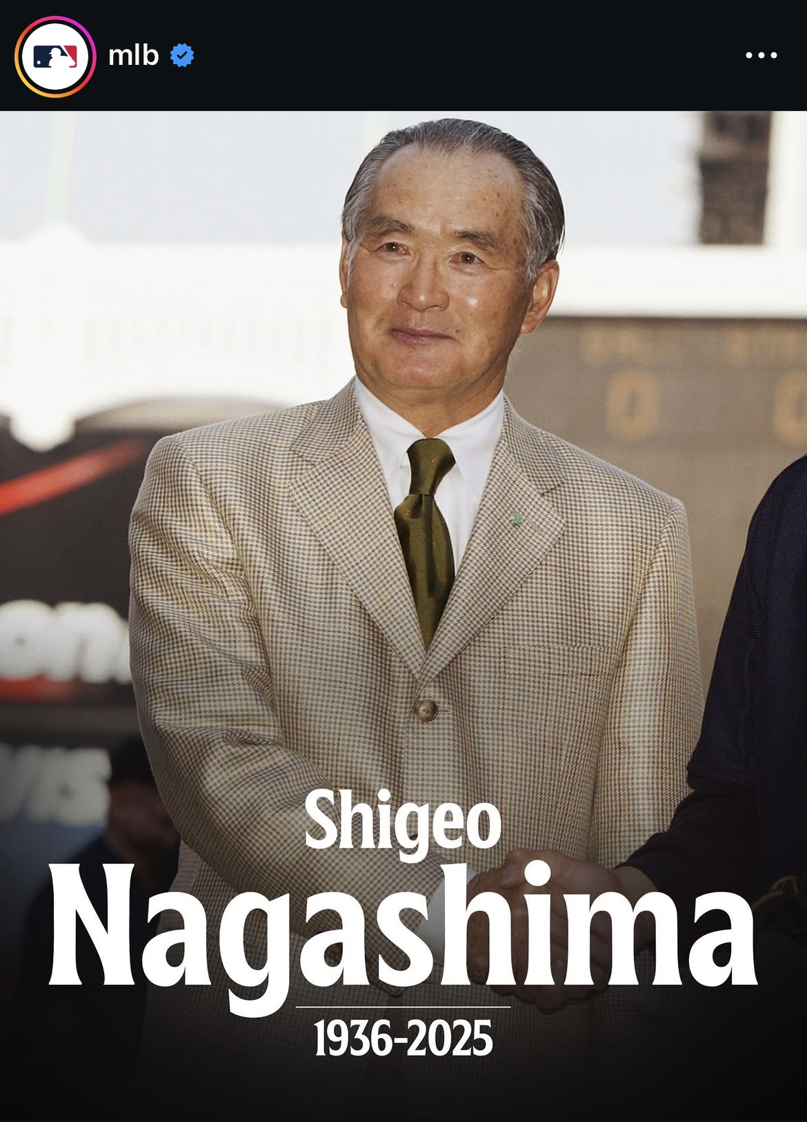 MLB公式インスタグラムから