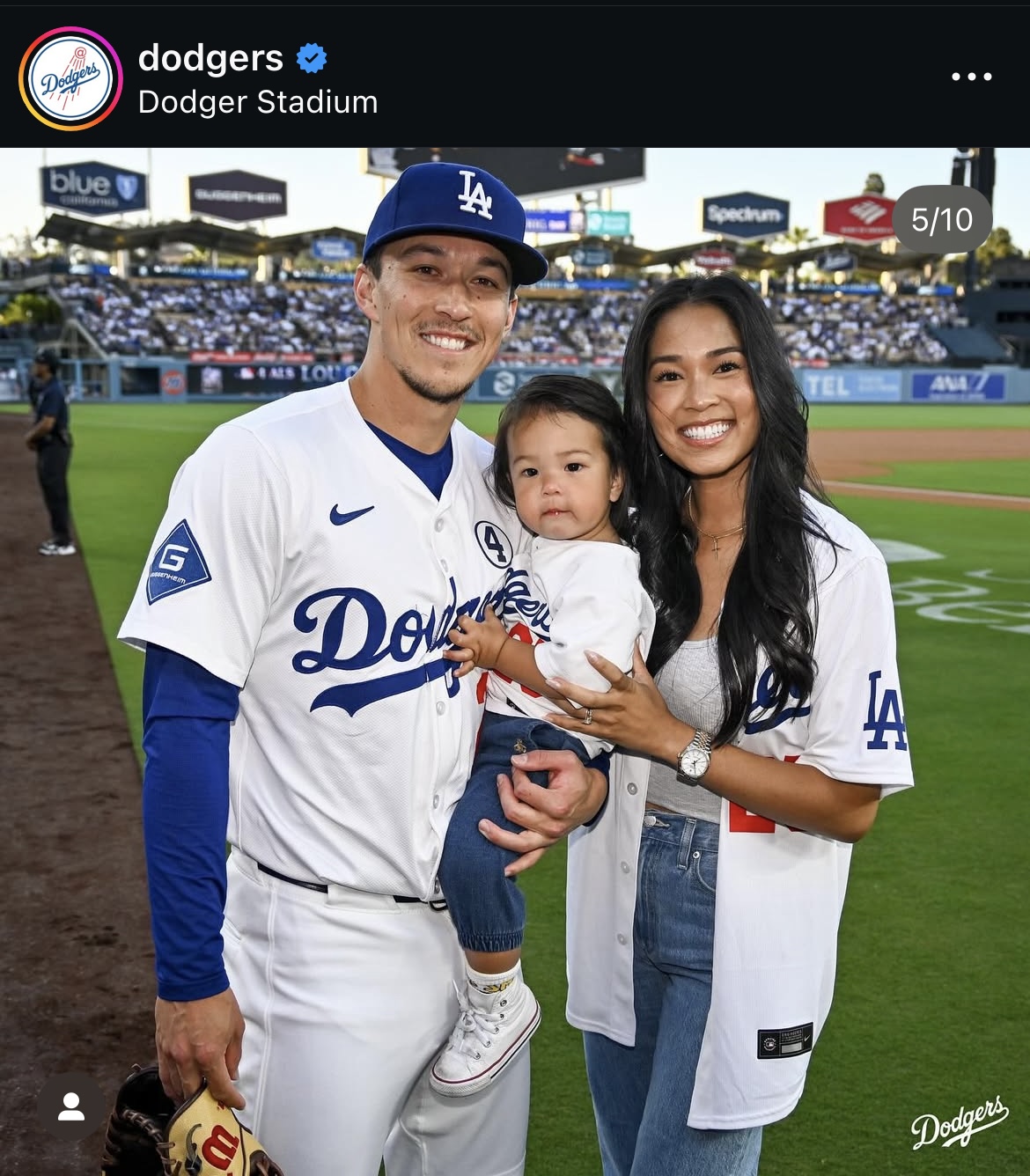 ドジャース公式インスタグラムから