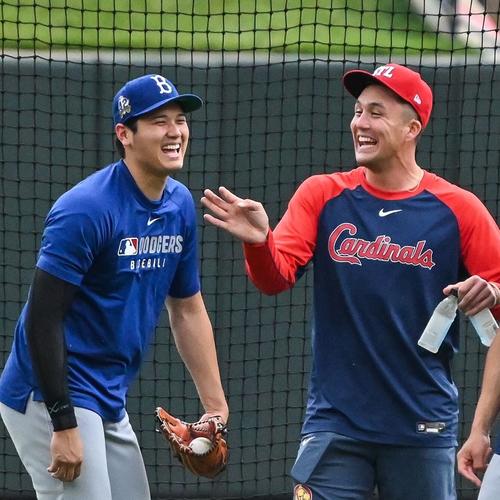 最高のショット」大谷翔平とヌートバー、侍ジャパン2人の再会をMLB