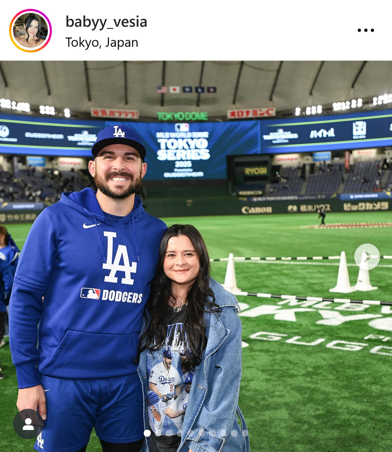 ベシアの妻ケイラ夫人のインスタグラムから