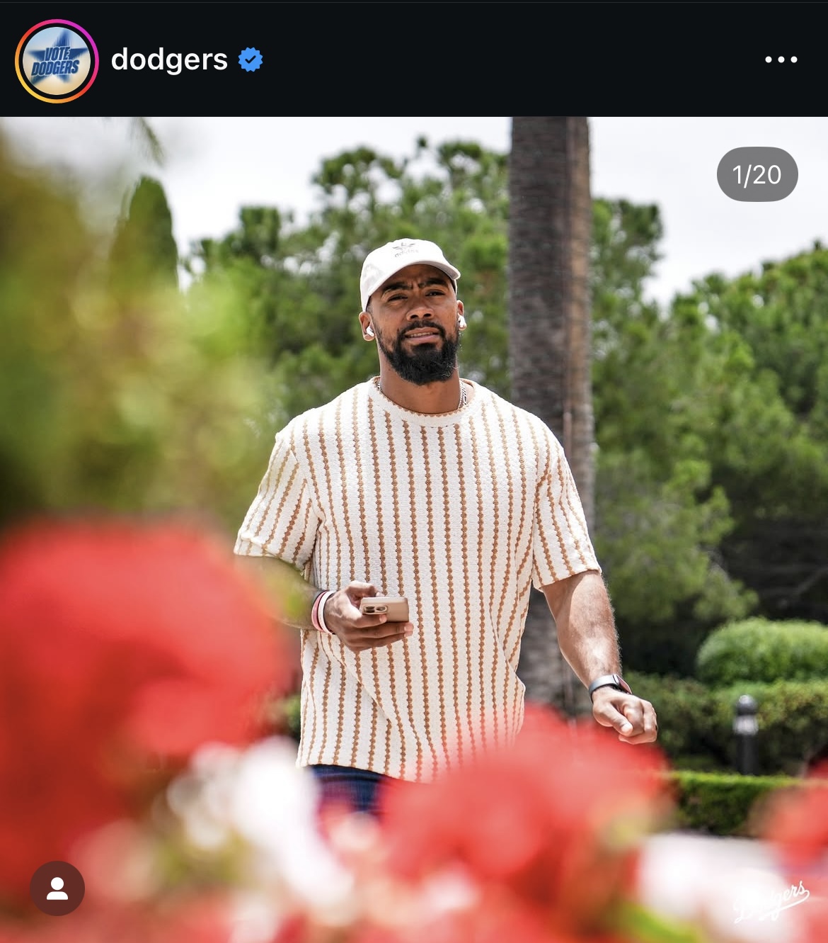 ドジャース公式インスタグラムから