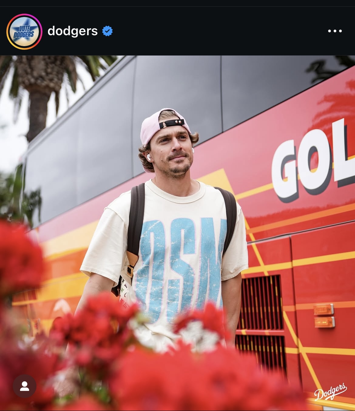 ドジャース公式インスタグラムから