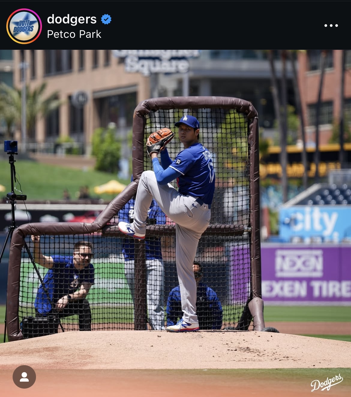 ドジャース公式インスタグラムから