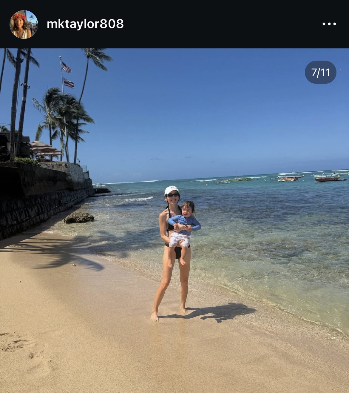 テーラーの妻メアリー夫人のインスタグラムから