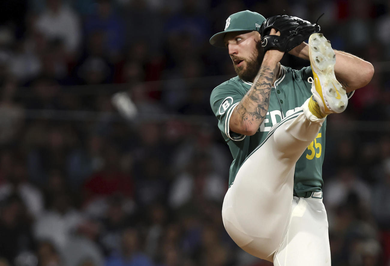 ヤンキース戦で力投するレッドソックス・クロシェット（AP）