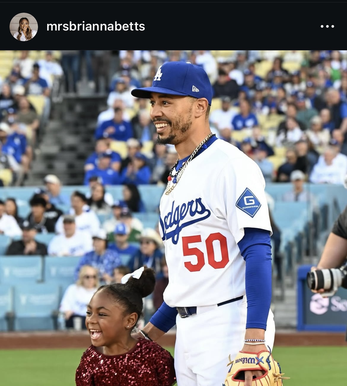 ベッツの妻マリアナ夫人のインスタグラムから