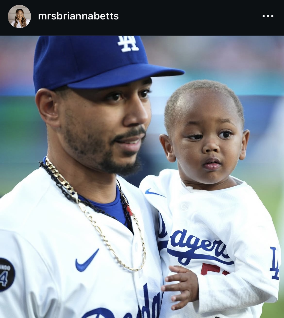 ベッツの妻マリアナ夫人のインスタグラムから