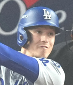 ドジャースのトミー・エドマン（2024年10月撮影）