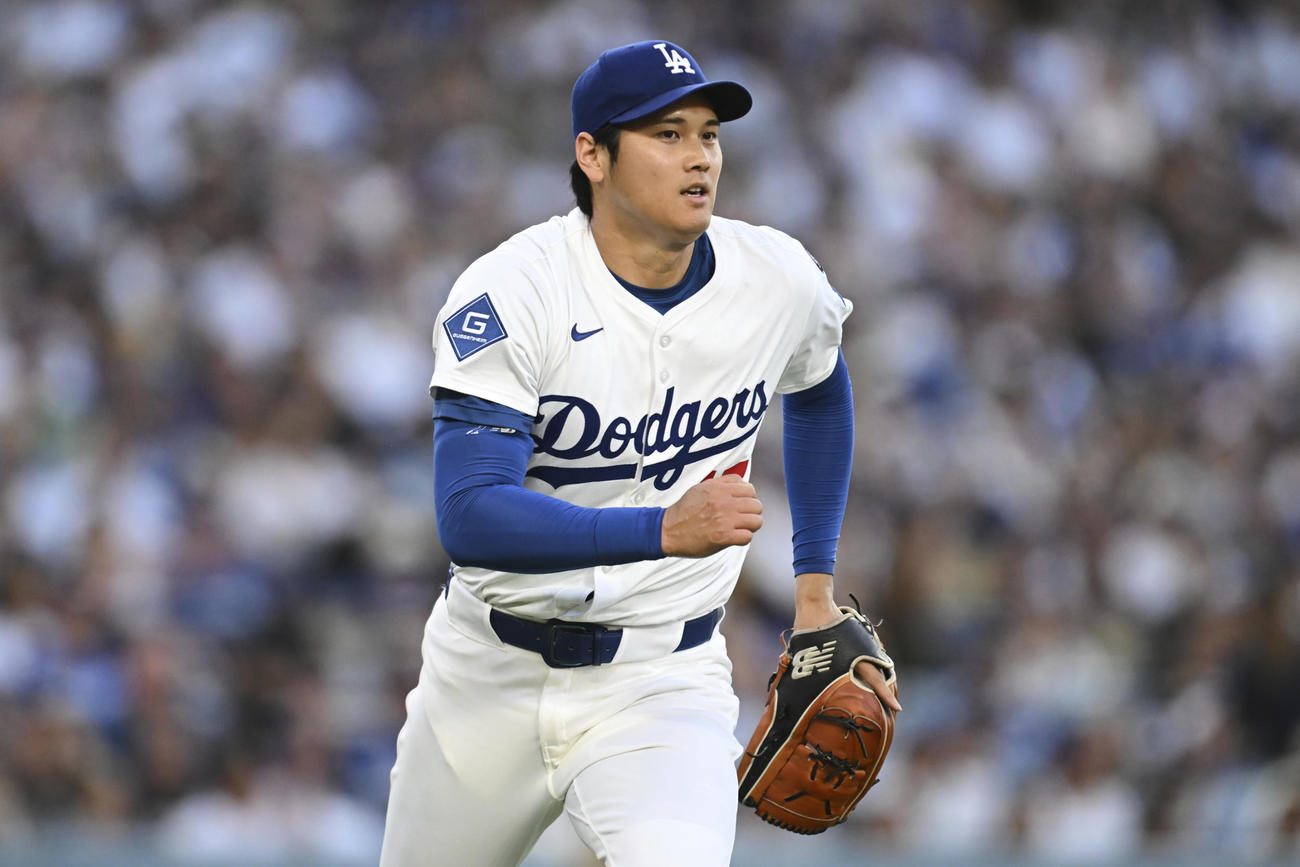 ドジャース大谷翔平はパドレス戦で二刀流復活登板を果たした（AP)
