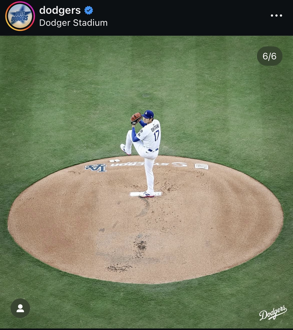 ドジャース公式インスタグラムから