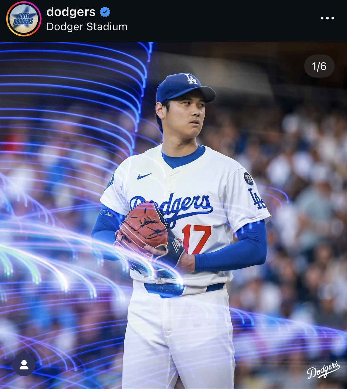 ドジャース公式インスタグラムから