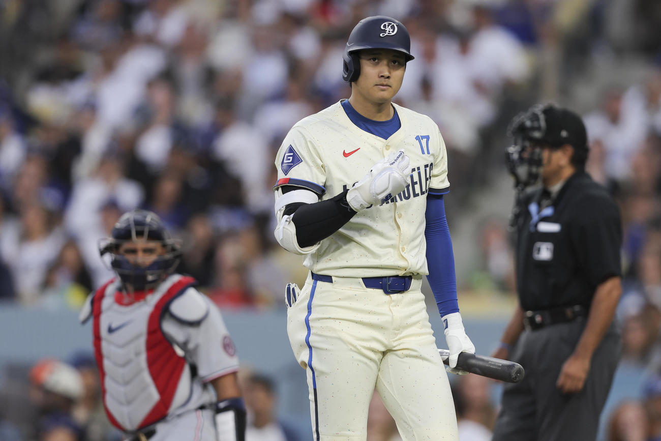 ドジャース大谷翔平はナショナルズ戦第2打席は三振（AP)