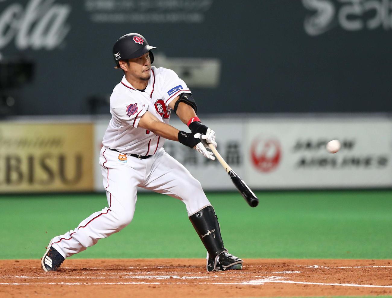 オリックス時代の中島宏之氏（2018年9月撮影）