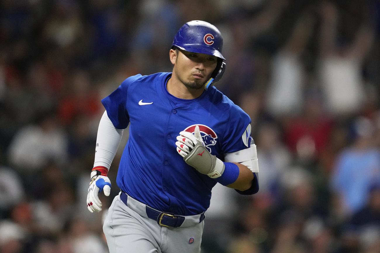 8回、22号2ランを放ったカブス鈴木誠也（AP）