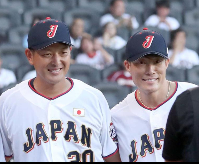 岩隈久志氏、糸井嘉男氏（2024年7月22日撮影）