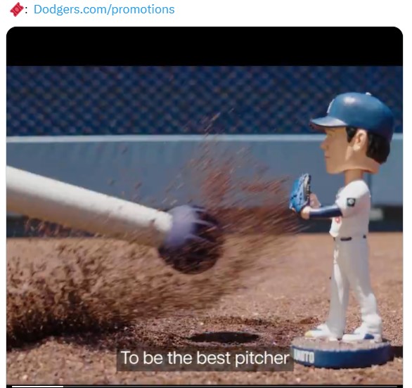 ドジャースの公式Xから
