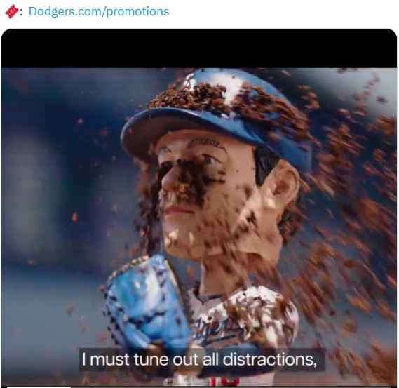 ドジャースの公式Xから