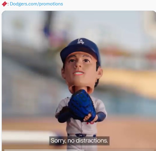 ドジャースの公式Xから