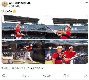 Worcester Ruby LegsのXから