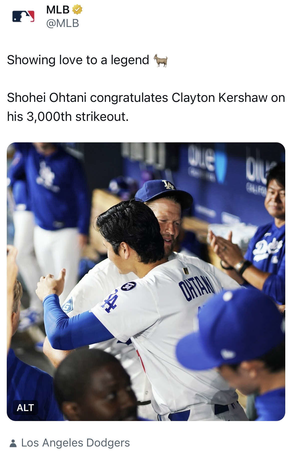 MLB公式Xから