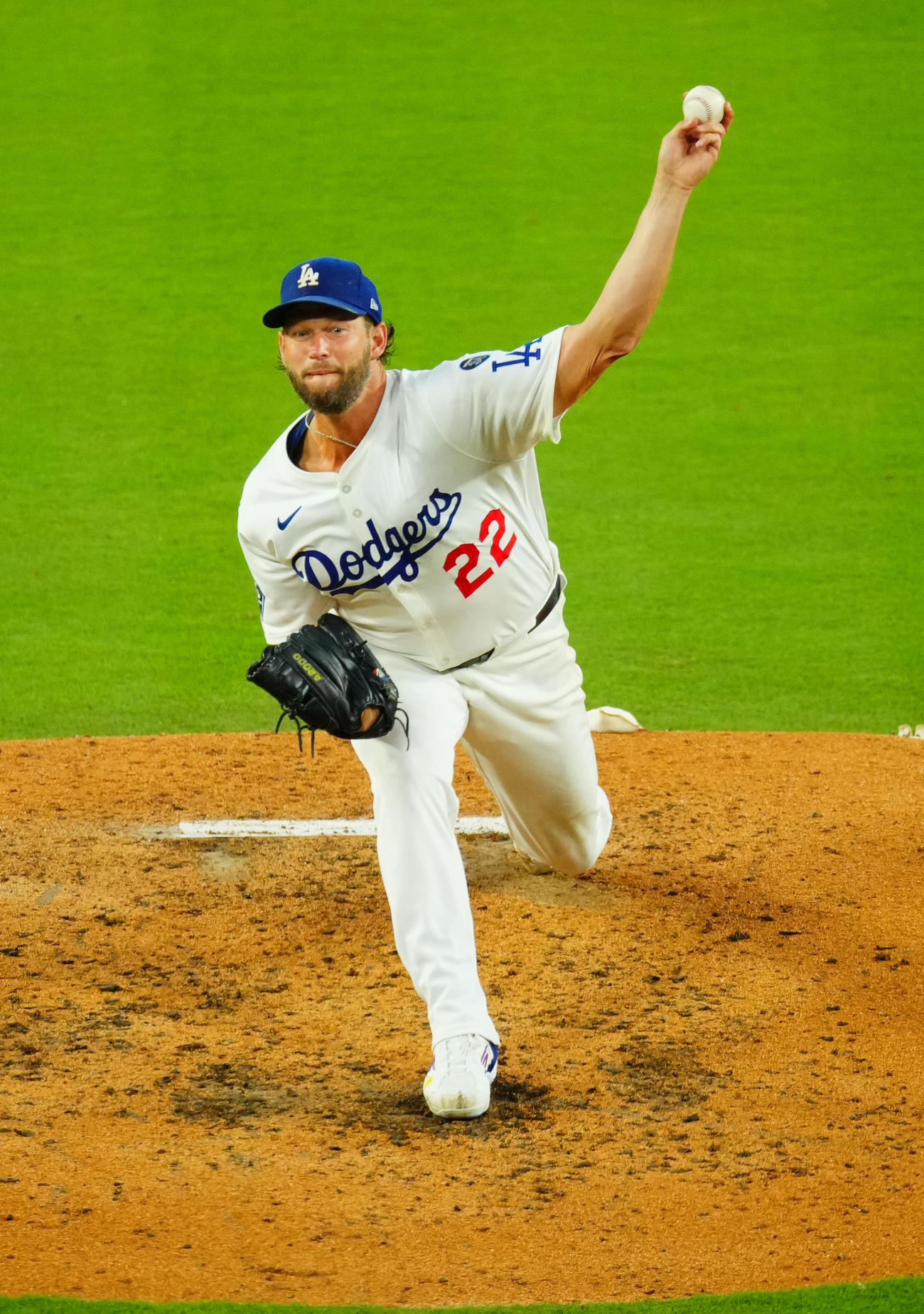 ドジャース対ホワイトソックス　力投するドジャース先発のカーショー（撮影・垰建太）