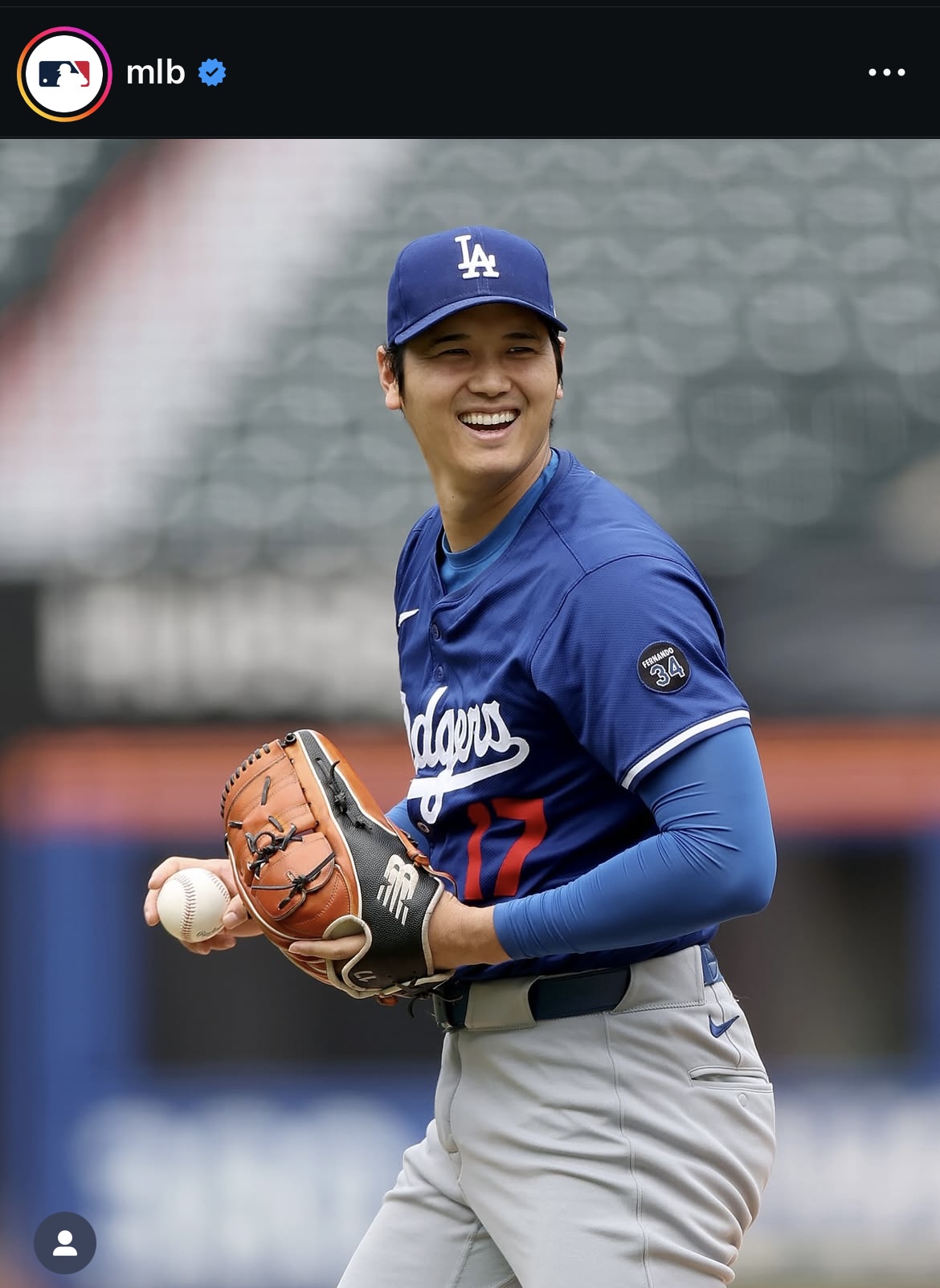MLB公式インスタグラムから