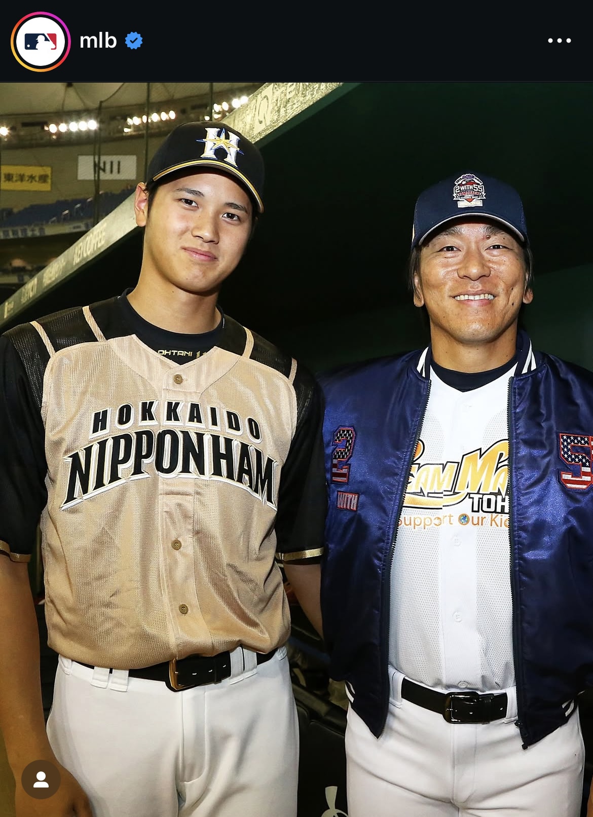 MLB公式インスタグラムから