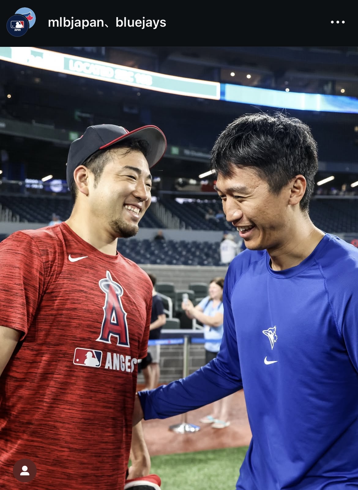 ブルージェイズ公式インスタグラムから
