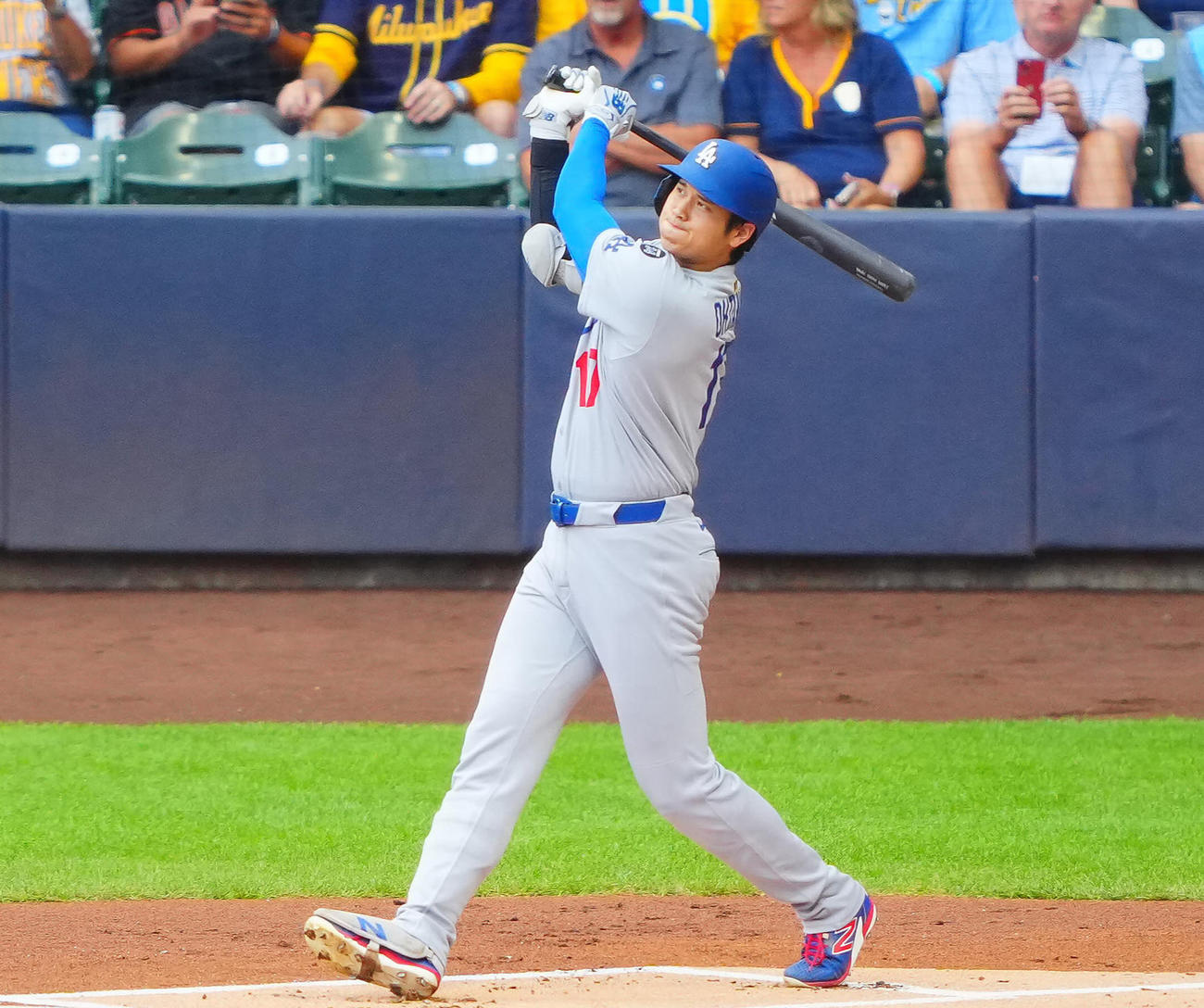 9日ブルワーズ戦で31号ソロを放ったドジャース大谷翔平