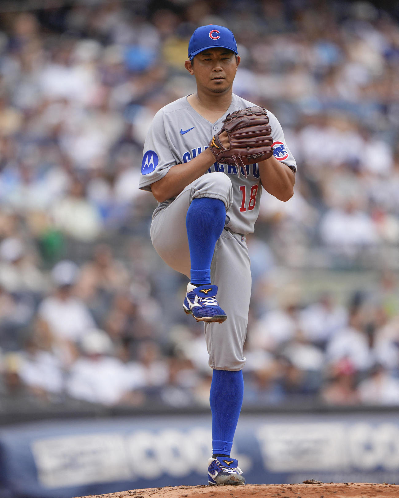 ヤンキース戦に登板するカブス今永昇太（ロイター）