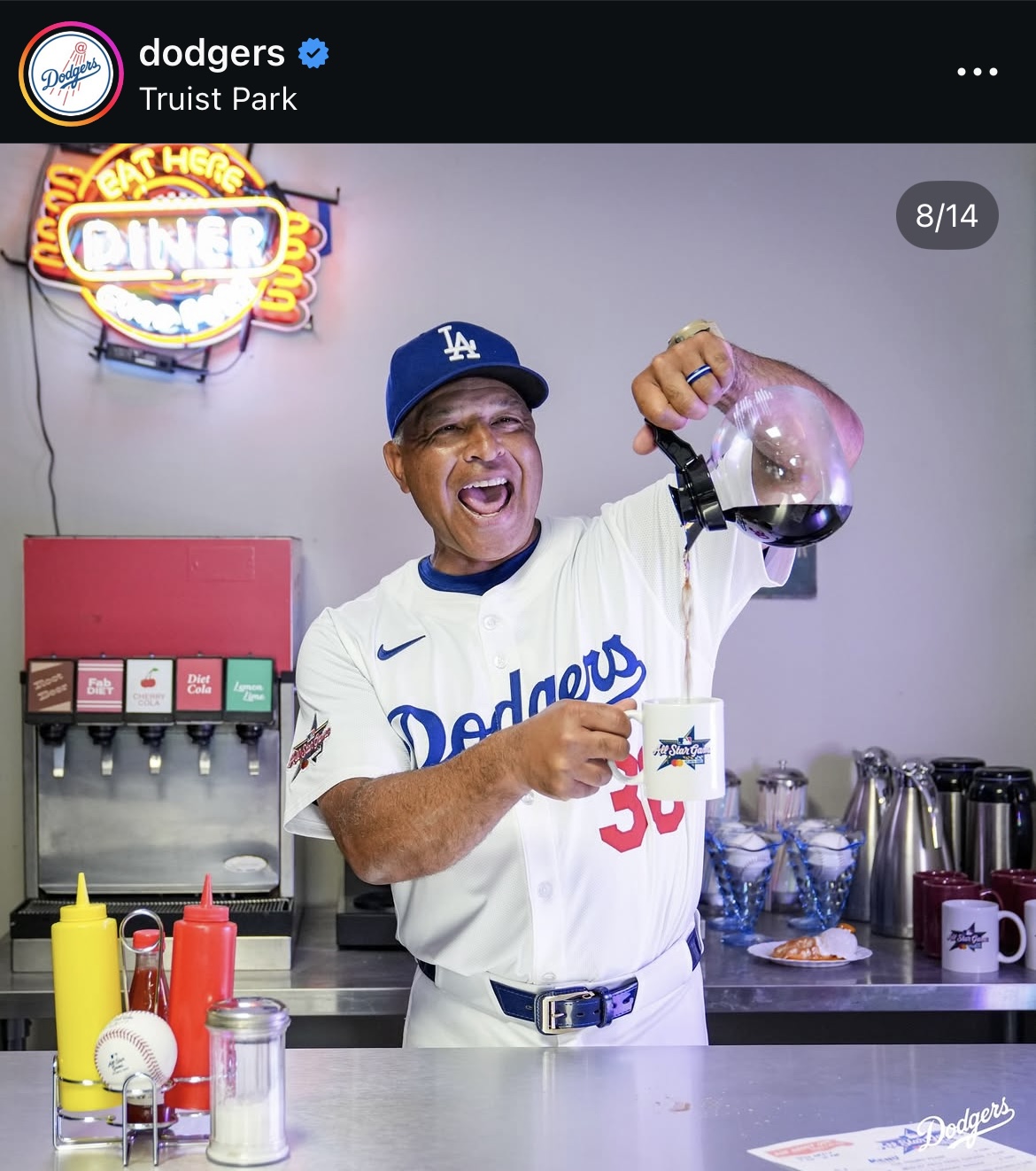 ドジャース公式インスタグラムから