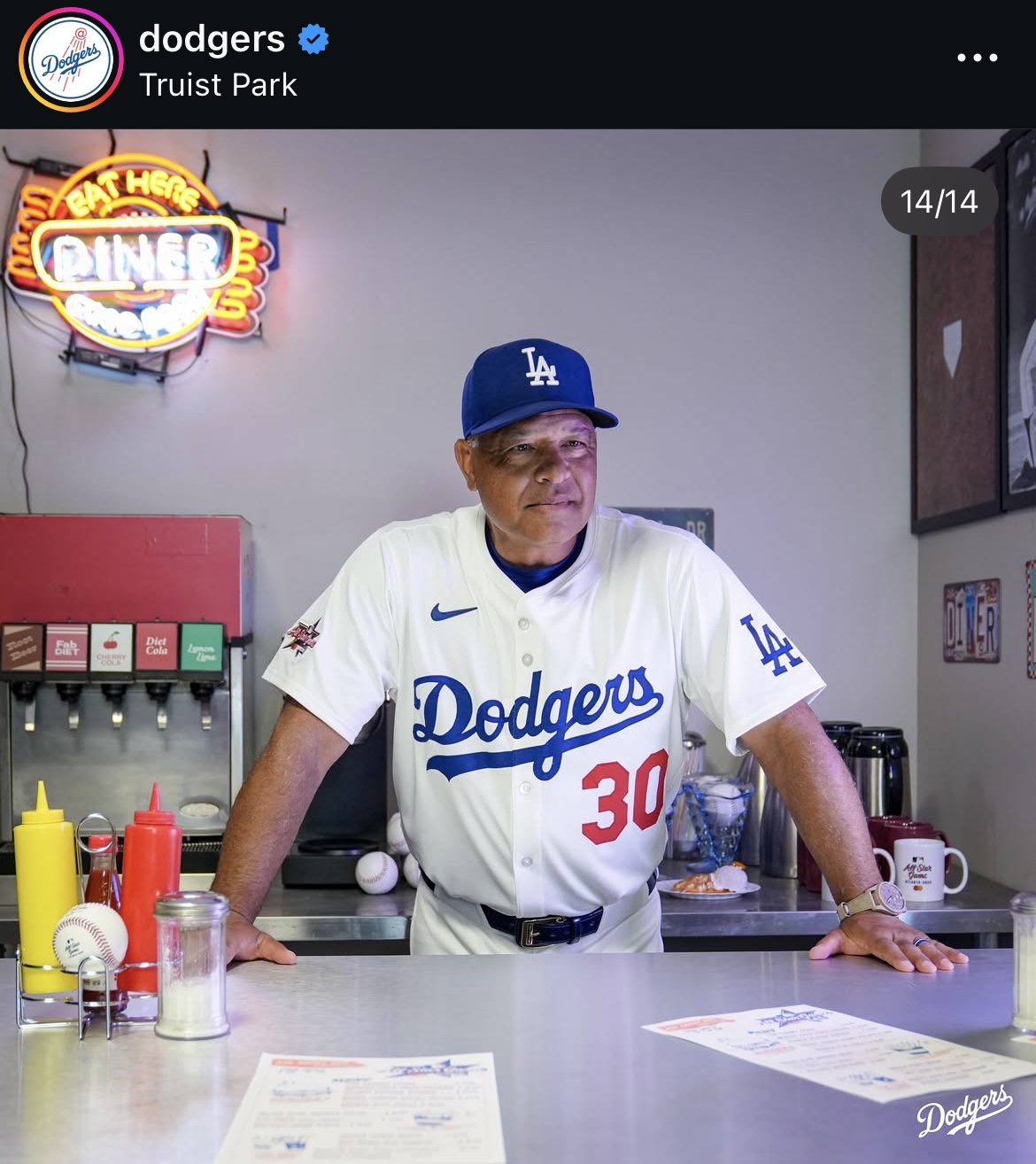 ドジャース公式インスタグラムから