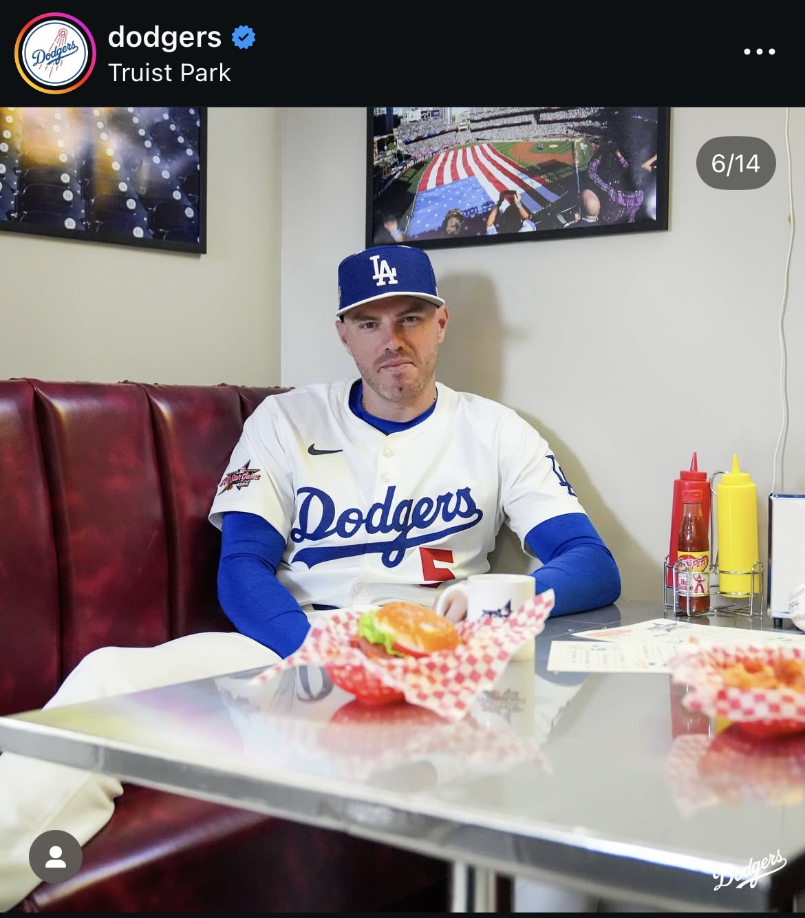 ドジャース公式インスタグラムから