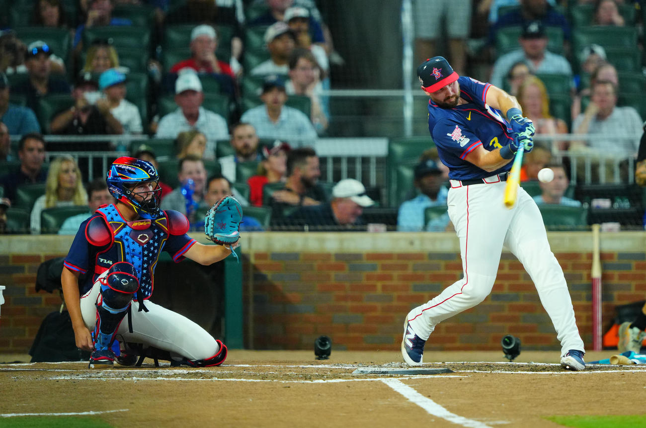 MLBホームランダービー　ホームランダービーの1回戦に臨むローリー（撮影・垰建太）