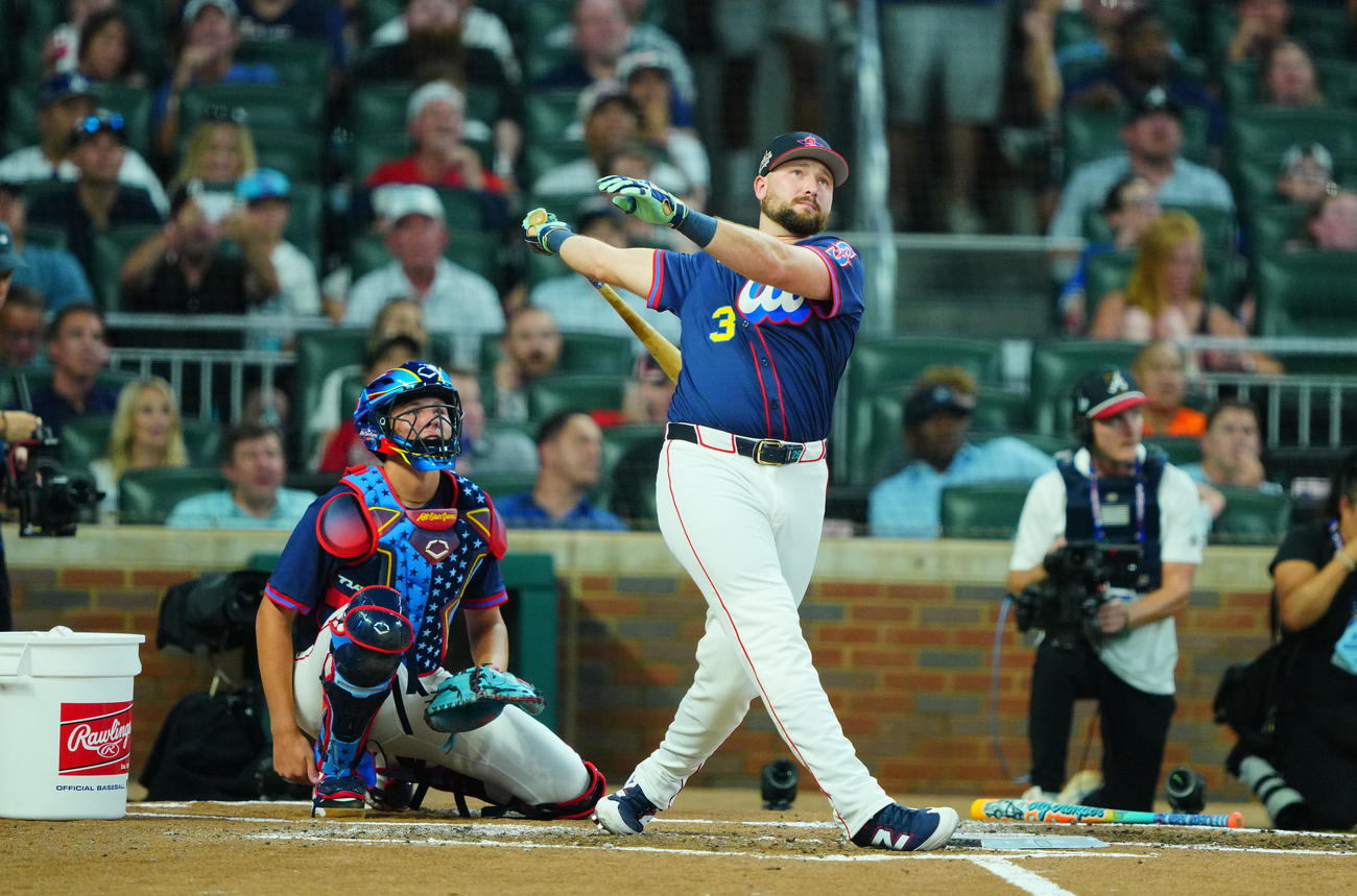 MLBホームランダービー　ホームランダービーの1回戦に臨むローリー（撮影・垰建太）