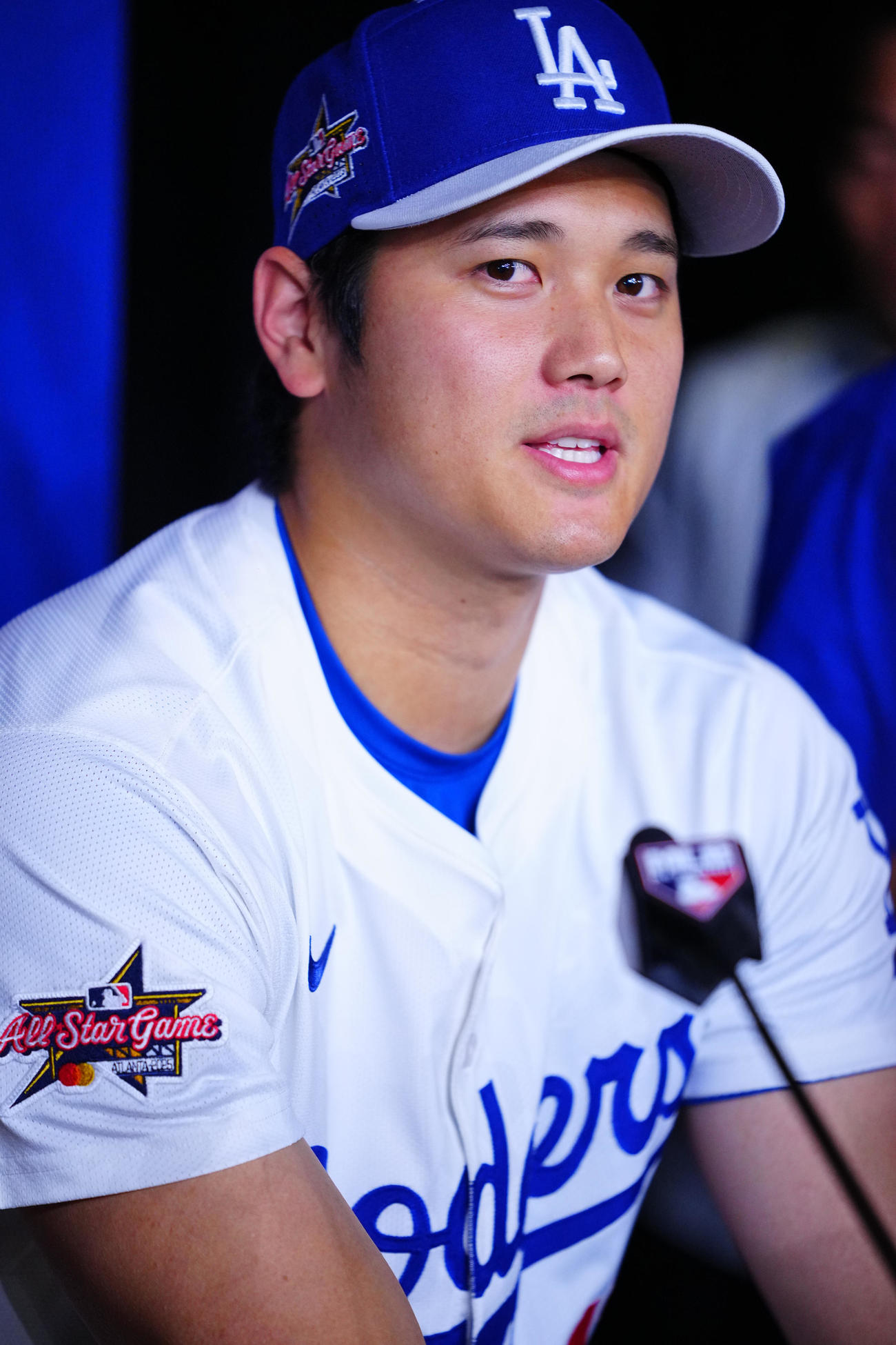 MLBオールスター前日会見に臨むドジャース大谷（撮影・垰建太）